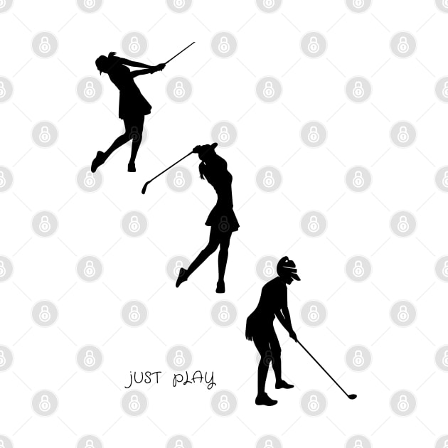 golf player by Eva Passi Arts