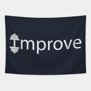 Improve improving - Gym design Tapestry