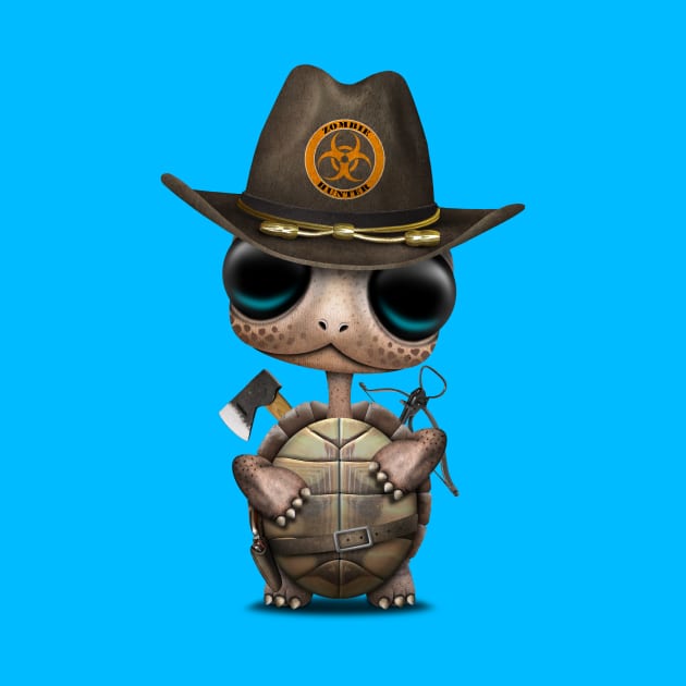 Baby Turtle Zombie Hunter by jeffbartels