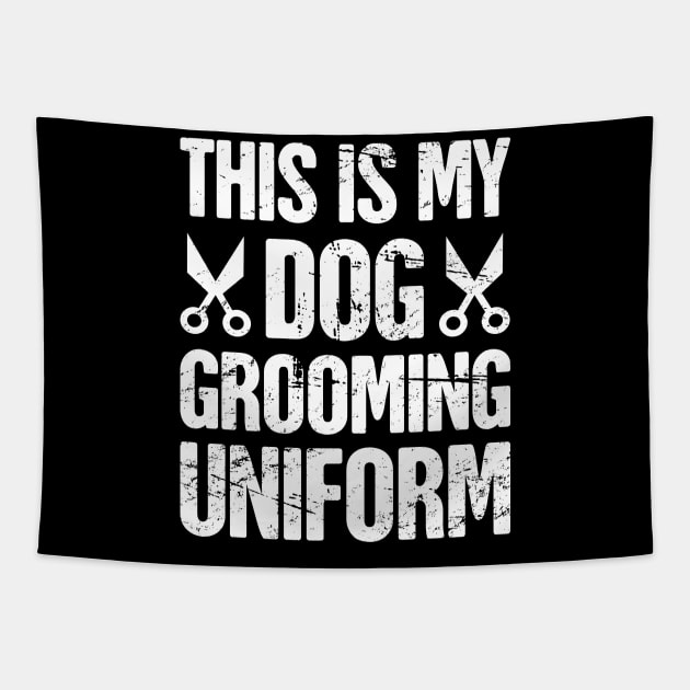 Funny Dog Grooming Gift For Dog Groomer Tapestry by MeatMan