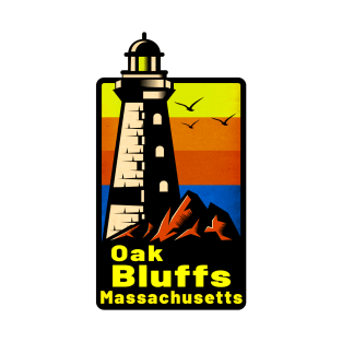 Oak Bluffs Massachusetts Lighthouse Martha's Vineyard T-Shirt