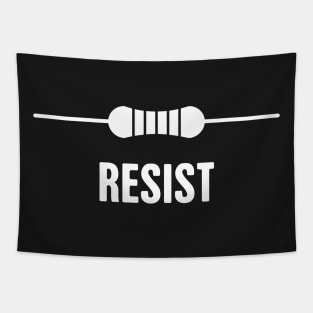 RESIST | Funny Electrical Engineer EE Resistor Design Tapestry