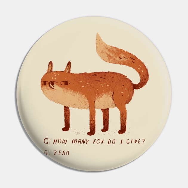 zero fox given T-Shirt Pin by Louisros