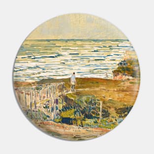 Montauk Fisherman by Childe Hassam Pin