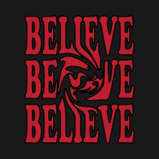 Get Inspired with Our 'Believe' T-Shirt Print - Shop Now for a Fashionable Statement Piece T-Shirt