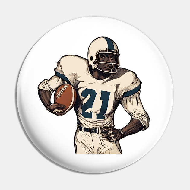 American Gridiron Football Player Pin by ArtShare