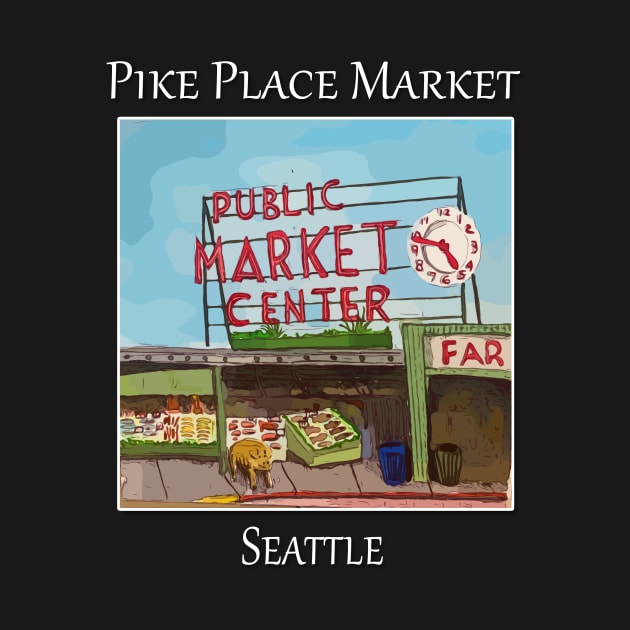 Pike Place Market Seattle by WelshDesigns