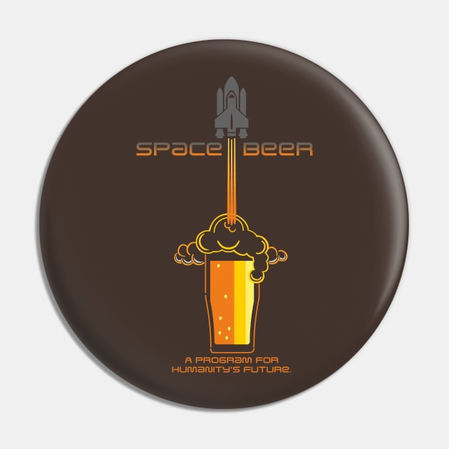 Space Beer Pin by Scienceosaurus