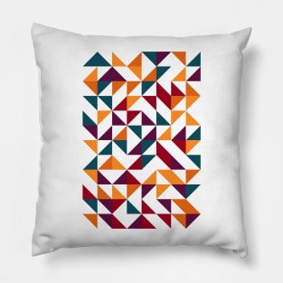 Creative Geometric Colourful Triangle Pattern #12 Pillow