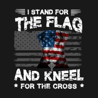 Rottweiler Dog Stand For The Flag Kneel For Fallen T-Shirt