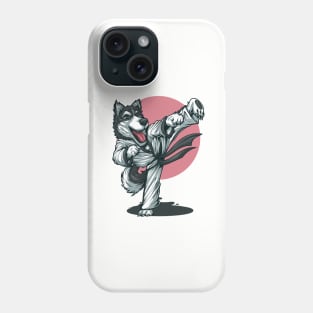 Husky Dog Karate Phone Case