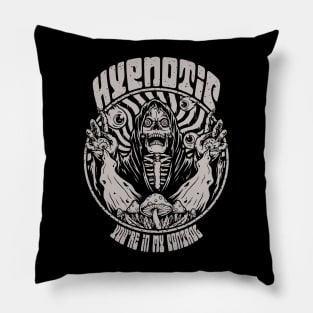 Hypnotic Horror Skull Pillow