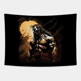 Shadow Man BRZRKR (Berserker,Viking) Tapestry