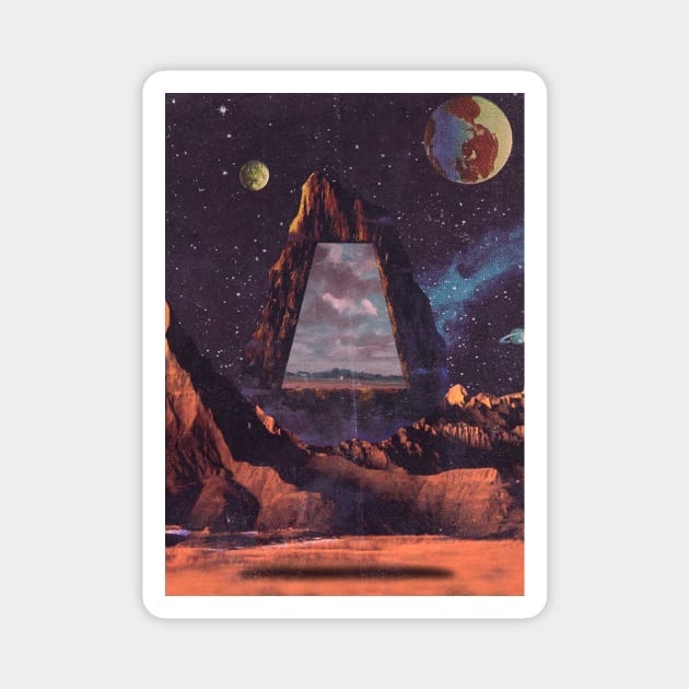 Mars Portal Magnet by linearcollages