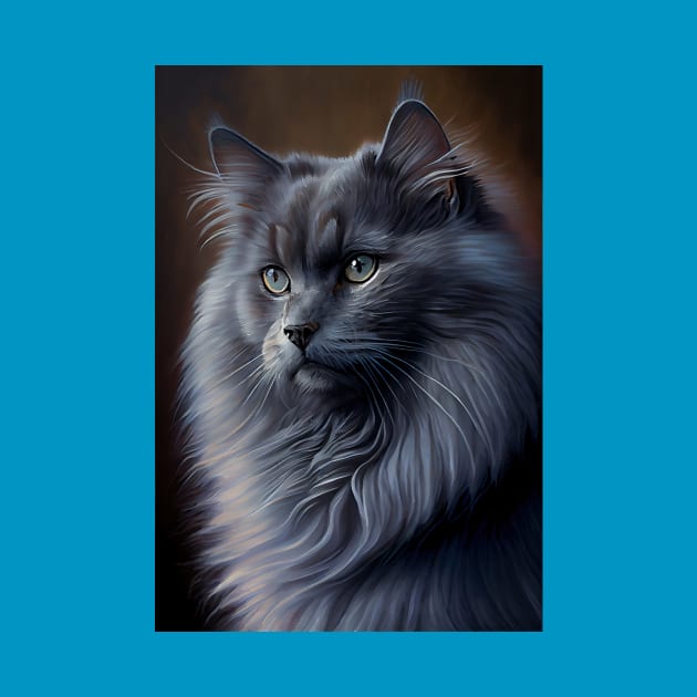 Nebelung cat by ABART BY ALEXST 