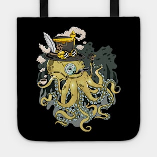 Enigmatic Tinkerer: Steampunk Octopus Tote