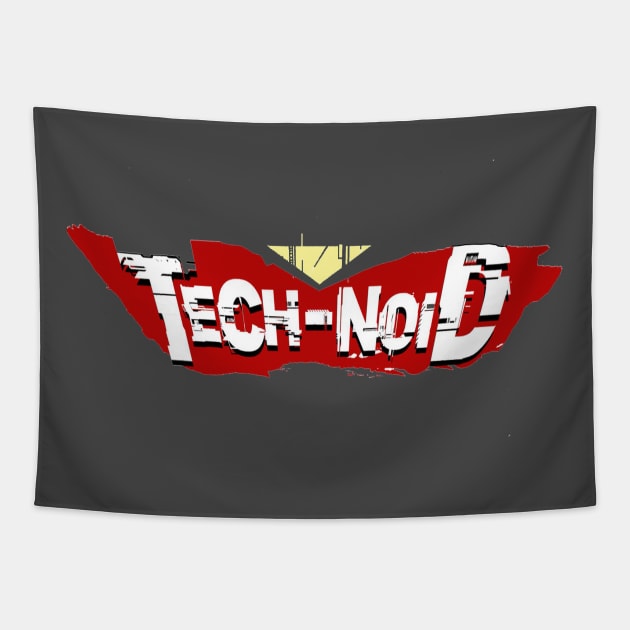 Tech-Noid Logo Tapestry by CapedJoel