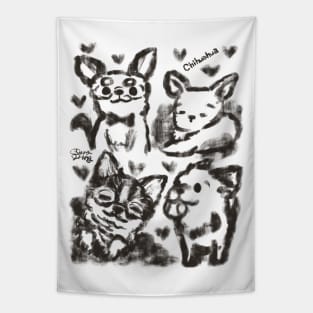 Chihuahua Love Tapestry