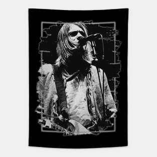 Grunge Music \\ Brush Art Tapestry