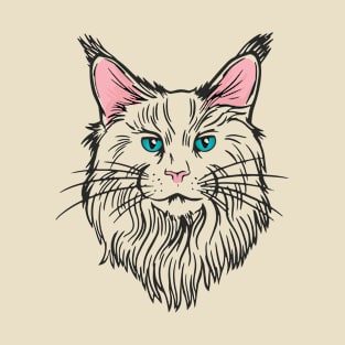 Maine Coon - Cat Head - Gift Idea T-Shirt