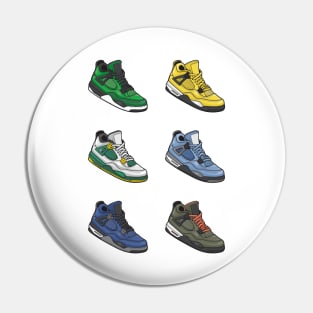 AJ 4 Retro Sneaker Collector Pin