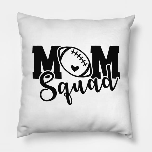 Football mom Pillow by KC Happy Shop