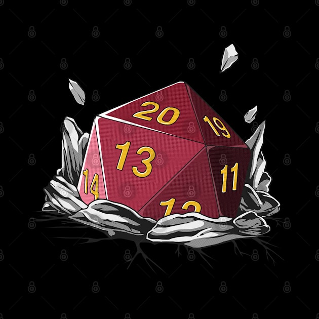 Critical Roll DM Tabletop Gaming Gift Dragons D20 Dice Set Print by Linco