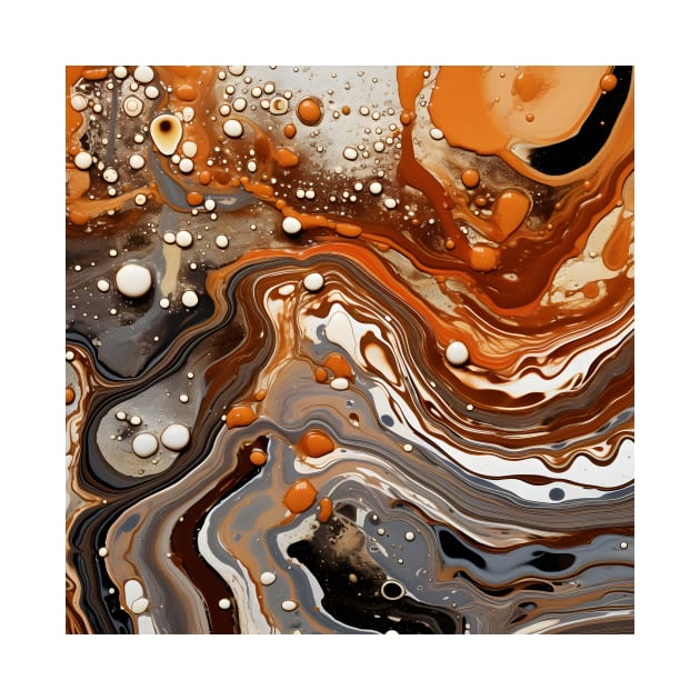 Autumnal Abstract Liquid Terrain by AbstractGuy