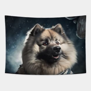 Astro Dog - Keeshond Tapestry