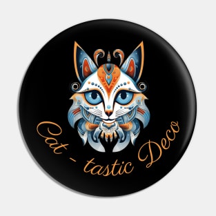 Cat Artworks Cat Art Deco Cat tastic deco Pin