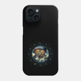 ZODIAC Gemini - Astrological GEMINI - GEMINI - ZODIAC sign - Van Gogh style - 15 Phone Case