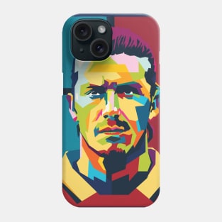 David Beckham In Wpap Pop Art  Style Phone Case