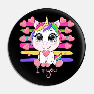 unicorn valentines day Pin