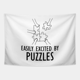 Puzzle - Easily excited by puzzles Tapestry