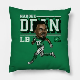 Nakobe Dean Philadelphia Cartoon Pillow