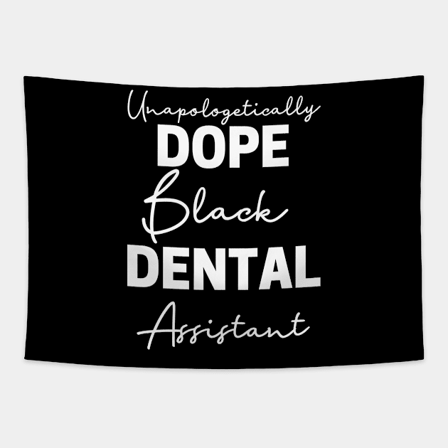 Black Dental Assistant Tapestry by Chey Creates Clothes