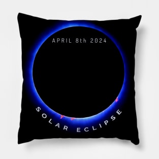 Solar Eclipse 2024 sun moon totality ring of fire Pillow