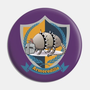 Armoredillo: Defender of the Crest Pin