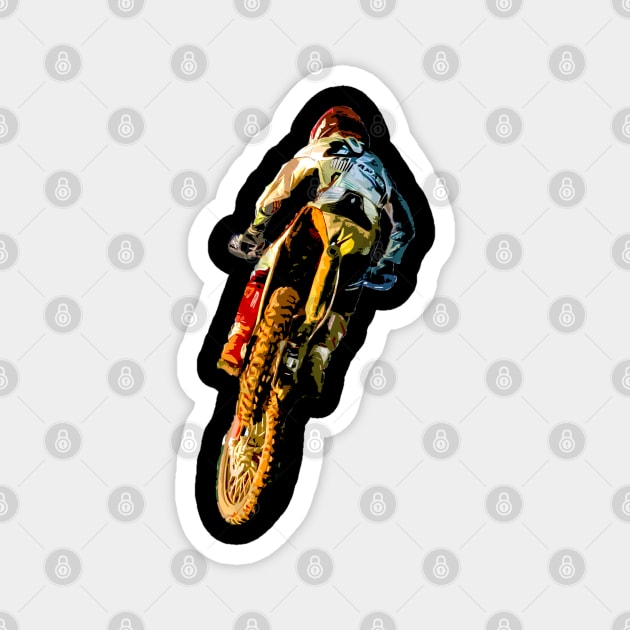 motocross Magnet by rickylabellevie