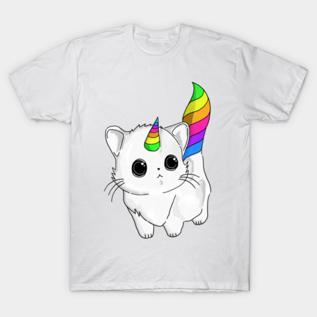Caticorn Unicorn Cat Rainbow Caticorn T Shirt Teepublic