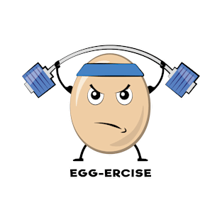 Egg-ercise - Funny Egg Pun T-Shirt