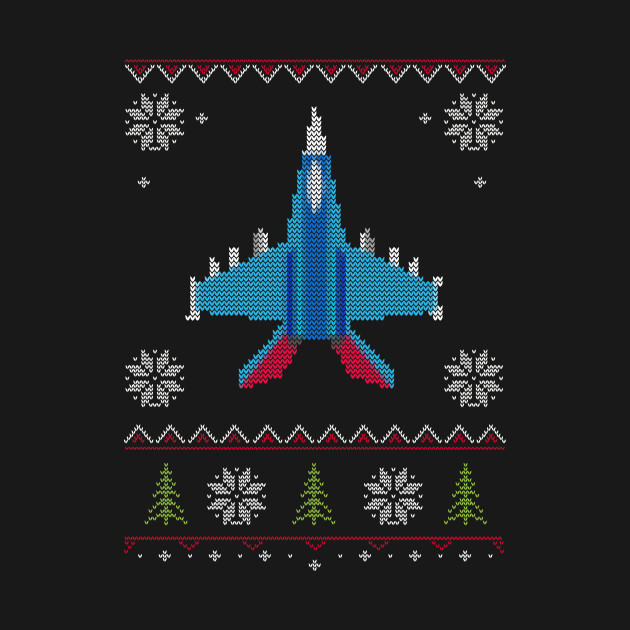 Discover Navy Military Aircraft Ugly Sweater Christmas - Navy - T-Shirt