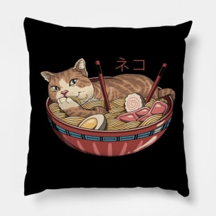 Great Ramen and Cat Pillow