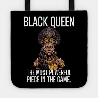 Black Queen The Most Powerful Piece in the Game Tote