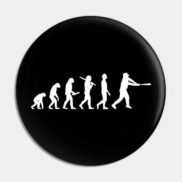 Funny Baseball Evolution Gift For Baseball Players Pin by OceanRadar