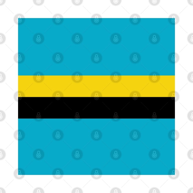 Bahamas Color Block - Blue Black Gold by IslandConcepts