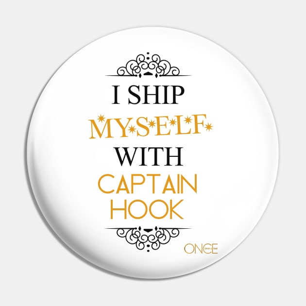 I ship myself with Captain Hook Pin by AllieConfyArt