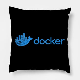 Docker Blue Pillow