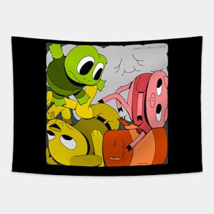 Frog Dog Log - Clog Tapestry