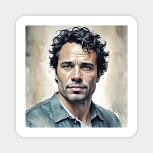 Portrait of Mark Ruffalo Magnet